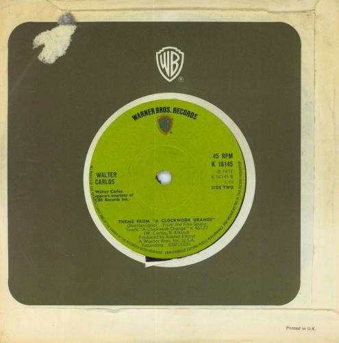 Walter Carlos March From 'A Clockwork Orange' 7" vinyl single (7 inch record / 45) UK WCL07MA806074