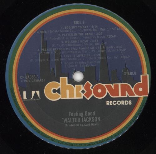 Walter Jackson Feeling Good vinyl LP album (LP record) US WBFLPFE543981