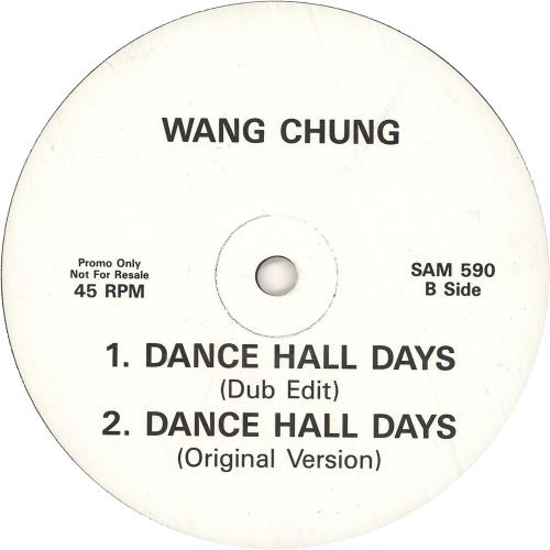 Wang Chung Dance Hall Days 12" vinyl single (12 inch record / Maxi-single) UK WAN12DA187012