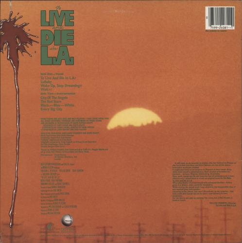 Wang Chung To Live And Die In L.A. vinyl LP album (LP record) US WANLPTO878610