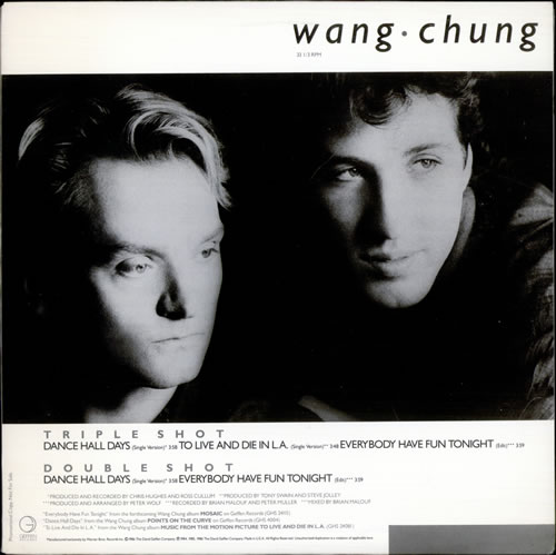 Wang Chung Triple Shot/Double Shot 12" vinyl single (12 inch record / Maxi-single) US WAN12TR243560