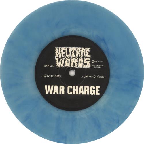 War Charge Split - Blue Marble Vinyl 7" vinyl single (7 inch record / 45) UK XDT07SP742454
