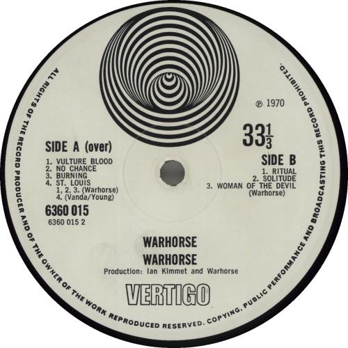 Warhorse Warhorse - 1st - VG vinyl LP album (LP record) UK WAHLPWA210244