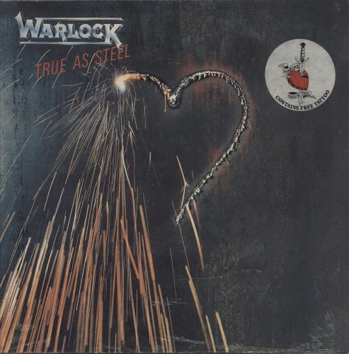 Warlock True As Steel - Shrink vinyl LP album (LP record) UK WLKLPTR868854