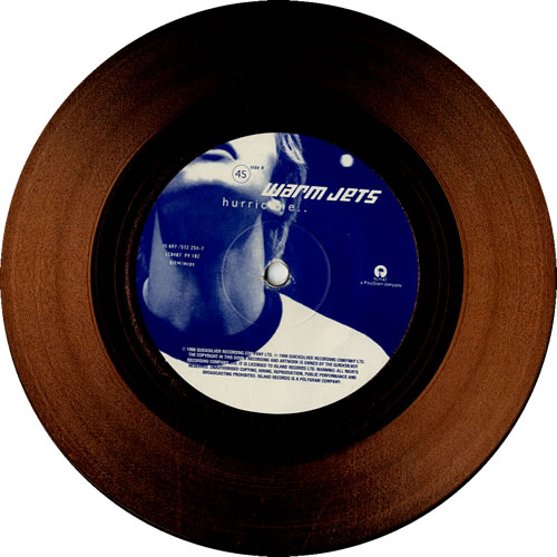 Warm Jets Hurricane 7" vinyl picture disc (7 inch picture disc single) UK W-J7PHU569897