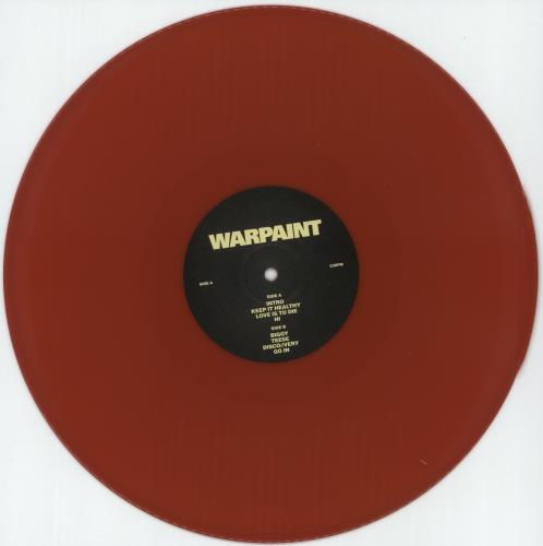 Warpaint Warpaint - Red Etched Vinyl + Autographed Print - VG Sleeve 2-LP vinyl record set (Double LP Album) UK WDR2LWA880417