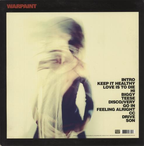 Warpaint Warpaint - Red Etched Vinyl + Autographed Print - VG Sleeve 2-LP vinyl record set (Double LP Album) UK WDR2LWA880417