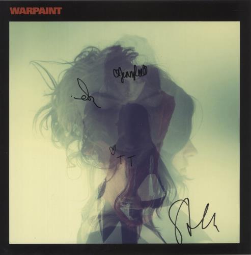 Warpaint Warpaint - Red Etched Vinyl + Autographed Print - VG Sleeve 2-LP vinyl record set (Double LP Album) UK WDR2LWA880417