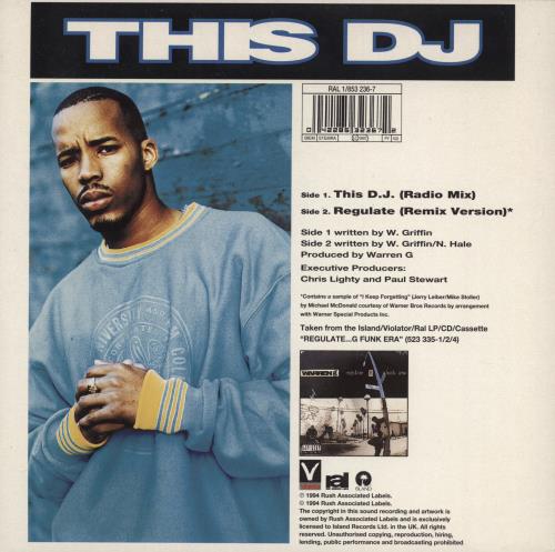Warren G This DJ 7" vinyl single (7 inch record / 45) UK WRN07TH773944