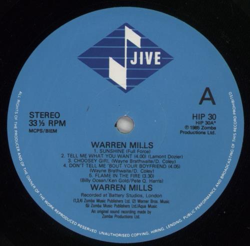 Warren Mills Warren Mills vinyl LP album (LP record) UK WQ0LPWA874193