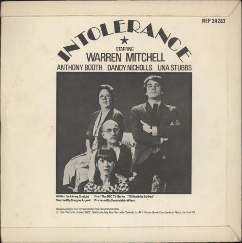 Warren Mitchell Intolerance 7" vinyl single (7 inch record / 45) UK 7WM07IN888713