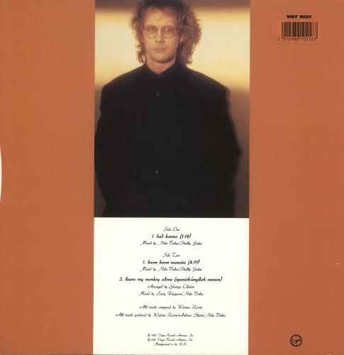 Warren Zevon Bad Karma 12" vinyl single (12 inch record / Maxi-single) UK WZV12BA736576