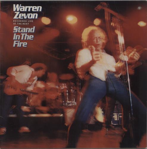 Warren Zevon Stand In The Fire vinyl LP album (LP record) US WZVLPST756434