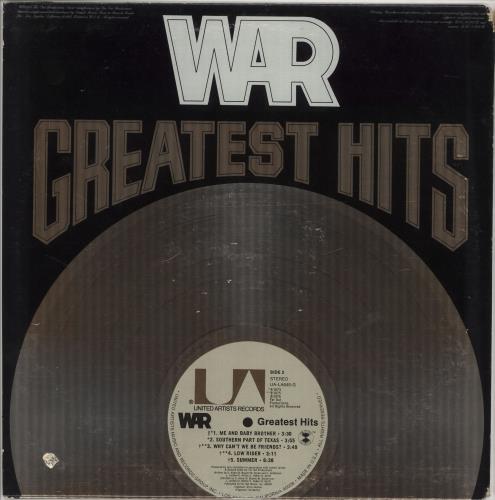 War Greatest Hits vinyl LP album (LP record) US W-RLPGR724399