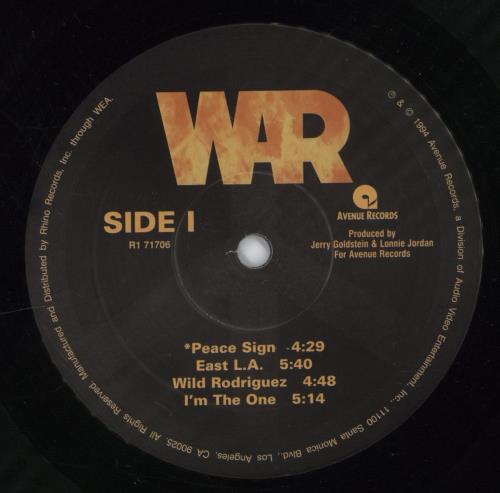 War Peace Sign 2-LP vinyl record set (Double LP Album) US W-R2LPE891334