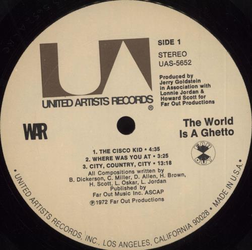 War The World Is A Ghetto - Shrink vinyl LP album (LP record) US W-RLPTH710120