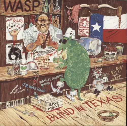 WASP Blind In Texas + Insert 7" vinyl single (7 inch record / 45) UK WAS07BL885642