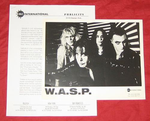 WASP Double Live Assassins media press pack US WASPPDO364072