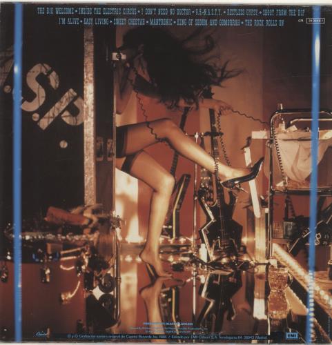 WASP Inside The Electric Circus vinyl LP album (LP record) Spanish WASLPIN688795