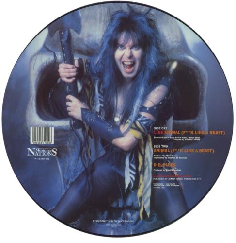 WASP Live Animal F**k Like A Beast 12" vinyl picture disc (12 inch picture record) UK WAS2PLI01282