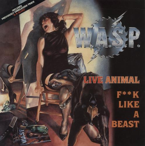 WASP Live Animal F**k Like A Beast 12" vinyl single (12 inch record / Maxi-single) UK WAS12LI876771