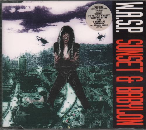 WASP Sunset & Babylon CD single (CD5 / 5") UK WASC5SU22501