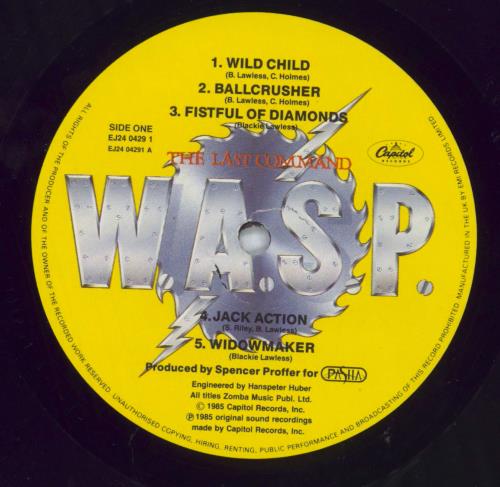 WASP The Last Command vinyl LP album (LP record) UK WASLPTH828223