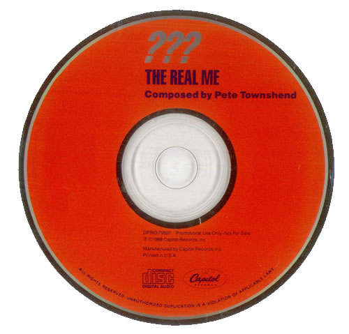 WASP The Real Me CD single (CD5 / 5") US WASC5TH43713