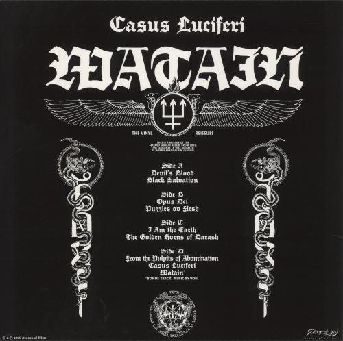 Watain Casus Luciferi 2-LP vinyl record set (Double LP Album) French 5V32LCA870138