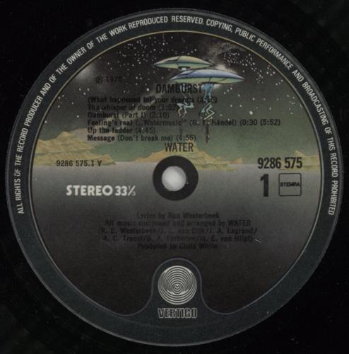 Water Damburst vinyl LP album (LP record) Dutch WT-LPDA344402