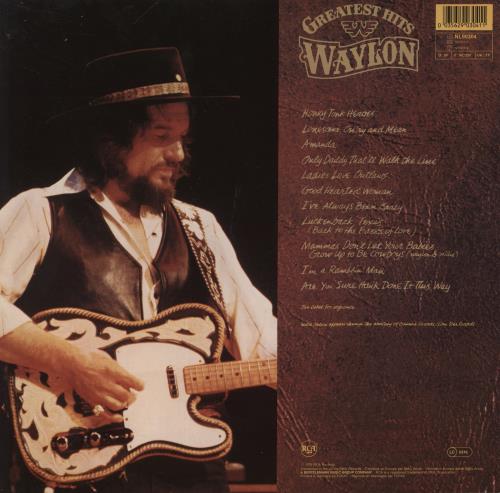 Waylon Jennings Greatest Hits vinyl LP album (LP record) UK WAJLPGR888401
