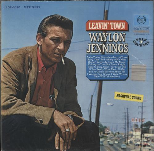 Waylon Jennings Leavin' Town vinyl LP album (LP record) German WAJLPLE717818