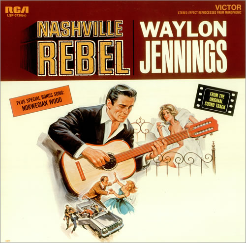 Waylon Jennings Nashville Rebel vinyl LP album (LP record) US WAJLPNA457366