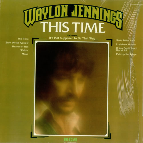 Waylon Jennings This Time vinyl LP album (LP record) US WAJLPTH457402
