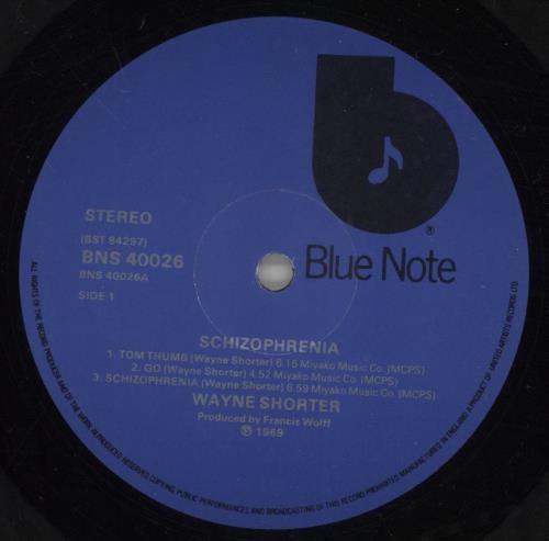 Wayne Shorter Schizophrenia vinyl LP album (LP record) UK WYSLPSC532616