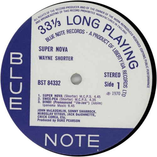 Wayne Shorter Super Nova - Liberty vinyl LP album (LP record) UK WYSLPSU605547
