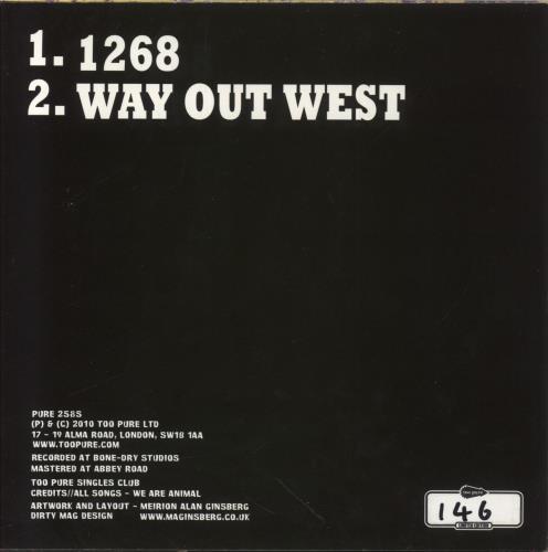 We Are Animal 1268 - Orange Vinyl 7" vinyl single (7 inch record / 45) UK 7FA07OR857161