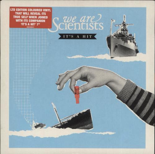 We Are Scientists It's A Hit - Red Vinyl 7" vinyl single (7 inch record / 45) UK WSI07IT441766