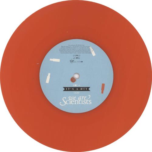 We Are Scientists It's A Hit - Red Vinyl 7" vinyl single (7 inch record / 45) UK WSI07IT441766