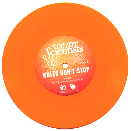 We Are Scientists Rules Don't Stop 7" vinyl single (7 inch record / 45) UK WSI07RU502298