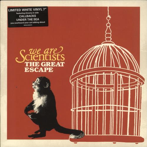 We Are Scientists The Great Escape - White Vinyl 7" vinyl single (7 inch record / 45) UK WSI07TH360308