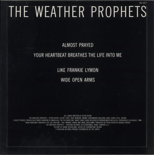 Weather Prophets Almost Prayed 12" vinyl single (12 inch record / Maxi-single) UK WPR12AL102230