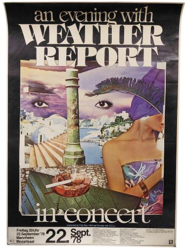 Weather Report An Evening With Weather Report poster German WEAPOAN880369