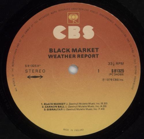 Weather Report Black Market vinyl LP album (LP record) UK WEALPBL541467