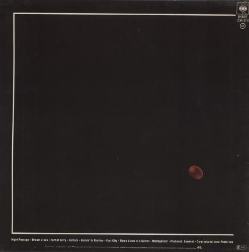 Weather Report Night Passage vinyl LP album (LP record) Dutch WEALPNI505026