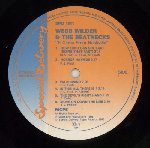 Webb Wilder It Came From Nashville vinyl LP album (LP record) UK WW3LPIT495705