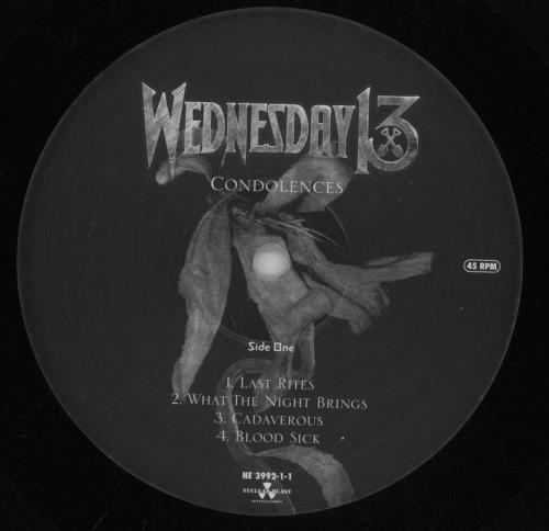 Wednesday 13 Condolences 2-LP vinyl record set (Double LP Album) UK W1D2LCO893244