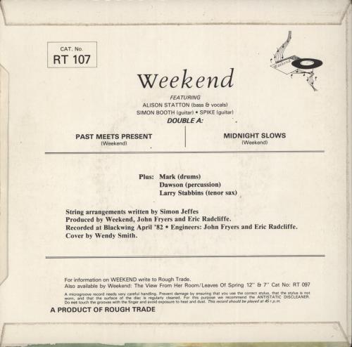 Weekend Past Meets Present 7" vinyl single (7 inch record / 45) UK EKE07PA211193