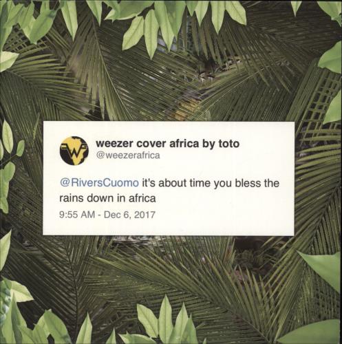 Weezer Africa - Green Vinyl 7" vinyl single (7 inch record / 45) US WEE07AF865928