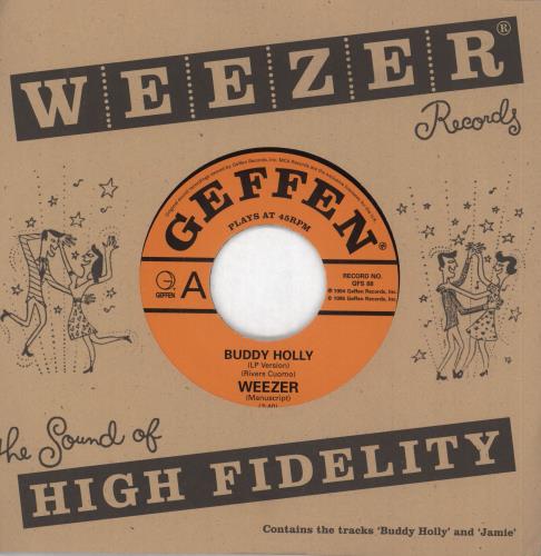 Weezer Buddy Holly - EX 7" vinyl single (7 inch record / 45) UK WEE07BU731289